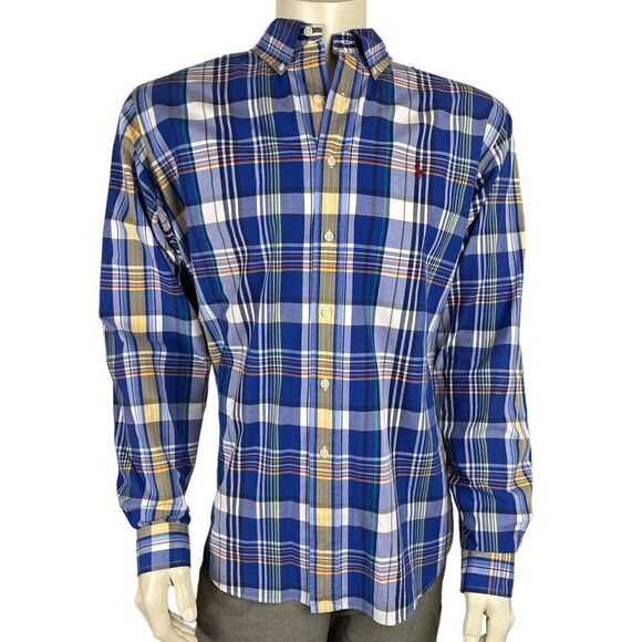 Polo by Ralph Lauren L/S Plaid Casual Button Down Worn Once Classic Fit Size XL - Picture 1 of 8